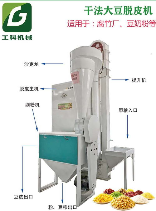 山西呂梁大豆脫皮剝殼加工 山西大豆分瓣破碎拋光設備圖片視頻